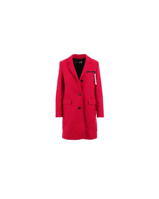Long women's mac coats in a lightweight fabric for spring showersLove Moschino Women's Classic Wool Coat Red Long women's mac coats in a lightweight fabric for spring showersLove Moschino Women's Classic Wool Coat Red