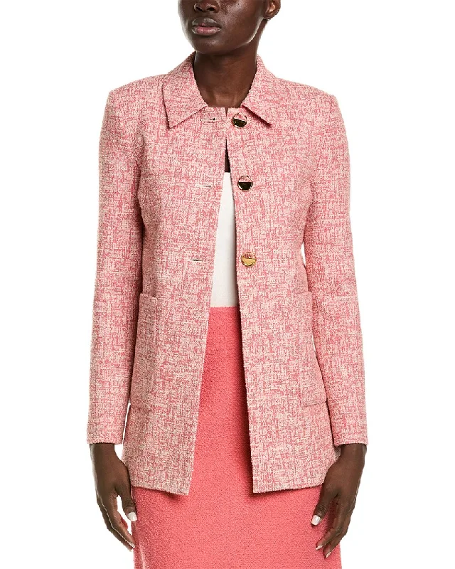 Oversized women's wool coats in a monochromatic look for a trendy outfitSt. John Linen-Blend Jacket Oversized women's wool coats in a monochromatic look for a trendy outfitSt. John Linen-Blend Jacket