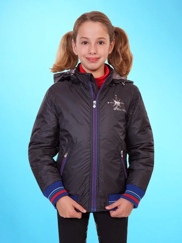 Water - resistant women's trench coats with adjustable cuffs for rainy daysBR 4 Ever Horses Samara Bomber Jacket - Child Water - resistant women's trench coats with adjustable cuffs for rainy daysBR 4 Ever Horses Samara Bomber Jacket - Child