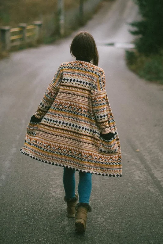 organic cotton women cardigan for an eco - friendly choiceCardigan Mona in peruvian print organic cotton women cardigan for an eco - friendly choiceCardigan Mona in peruvian print