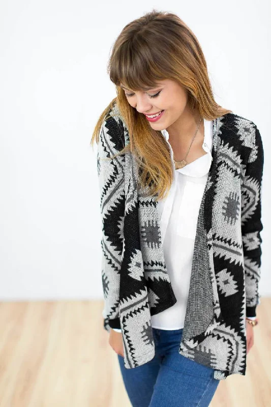 long length women cardigan with side slitsCardigan Naomi