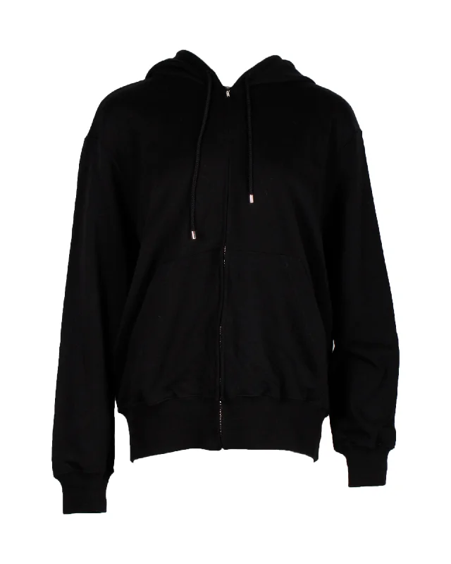 Women's pea coats with brass buttons for a nautical - inspired styleChanel Graphic Hoodie in Black Cotton Women's pea coats with brass buttons for a nautical - inspired styleChanel Graphic Hoodie in Black Cotton
