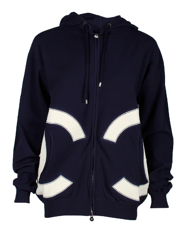 Women's waterproof parka coats with multiple pockets for practicalityChanel Zip Hooded CC Sweatshirt in Navy Blue Cotton Women's waterproof parka coats with multiple pockets for practicalityChanel Zip Hooded CC Sweatshirt in Navy Blue Cotton