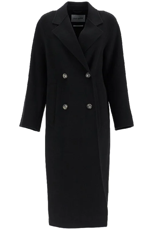 Women's faux fur coats in bright colors for a bold fashion statementclara double-breasted wool coat IO1123F1105 BLACK Women's faux fur coats in bright colors for a bold fashion statementclara double-breasted wool coat IO1123F1105 BLACK