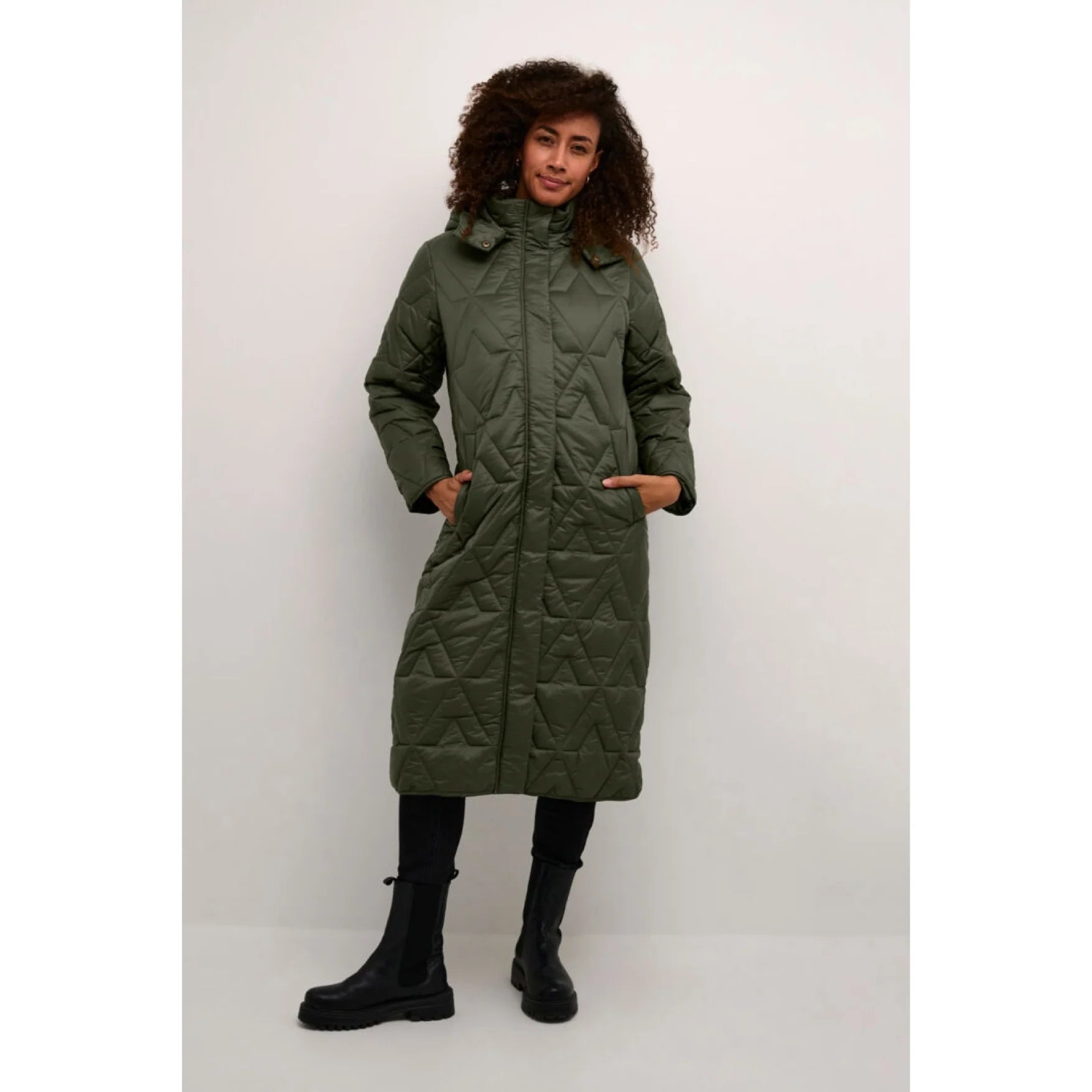 Mid - length women's down coats in a slim fit for a modern and sleek appearanceCream Womens Gaiagro Jacket - Deep depths Mid - length women's down coats in a slim fit for a modern and sleek appearanceCream Womens Gaiagro Jacket - Deep depths