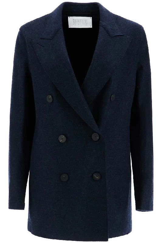 Petite women's wool blend coats with a tailored fit for a flattering silhouettedouble-breasted cashmere coat A2344MPK SEA Petite women's wool blend coats with a tailored fit for a flattering silhouettedouble-breasted cashmere coat A2344MPK SEA
