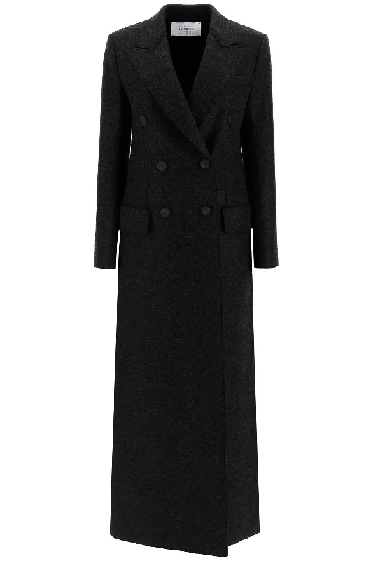 Women's faux fur coats in bright colors for a bold fashion statementdouble-breasted pressed wool coat A1604MLK ANTHRACITE Women's faux fur coats in bright colors for a bold fashion statementdouble-breasted pressed wool coat A1604MLK ANTHRACITE