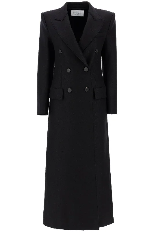 Women's reversible down coats with two - tone designs for versatile stylingdouble-breasted pressed wool coat A1604MLK BLACK Women's reversible down coats with two - tone designs for versatile stylingdouble-breasted pressed wool coat A1604MLK BLACK