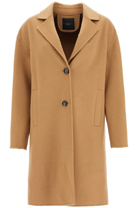 Women's long - sleeve wool coats in a houndstooth pattern for a classic charmdouble wool coat with screwdriver design 103817 Y27P CAMMELLO MOCACCINO Women's long - sleeve wool coats in a houndstooth pattern for a classic charmdouble wool coat with screwdriver design 103817 Y27P CAMMELLO MOCACCINO