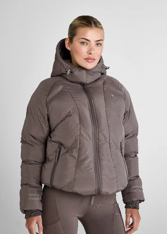 Women's reversible down coats with two - tone designs for versatile stylingFawn Puffer Coat Women's reversible down coats with two - tone designs for versatile stylingFawn Puffer Coat