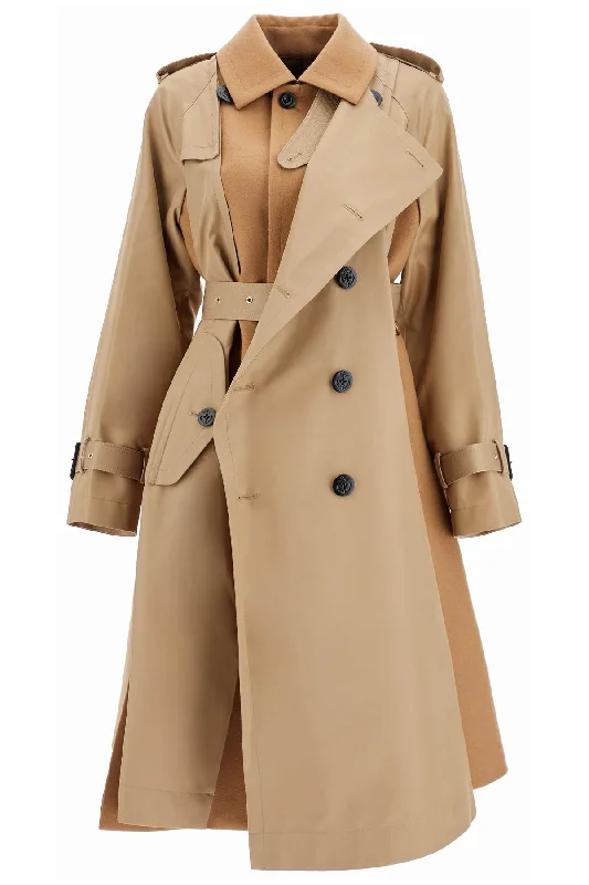 Petite women's wool blend coats with a tailored fit for a flattering silhouettehybrid coat in gabardine and 24 07349 BEIGE Petite women's wool blend coats with a tailored fit for a flattering silhouettehybrid coat in gabardine and 24 07349 BEIGE