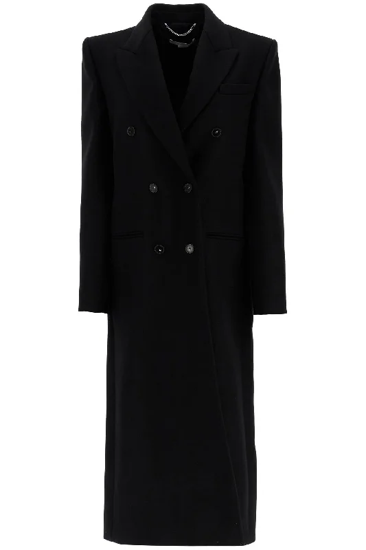 Women's faux fur coats in bright colors for a bold fashion statementlong double-breasted coat 660087 3CU850 BLACK Women's faux fur coats in bright colors for a bold fashion statementlong double-breasted coat 660087 3CU850 BLACK