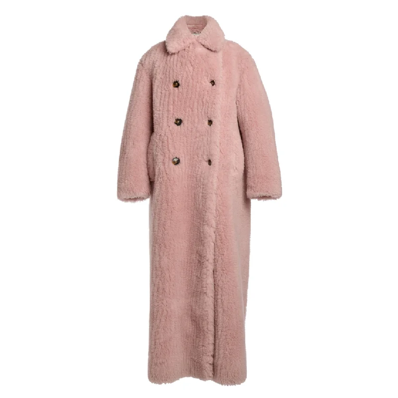 Quilted down women's coats with removable hoods for outdoor activitiesLong Teddy Wool Coat Quilted down women's coats with removable hoods for outdoor activitiesLong Teddy Wool Coat