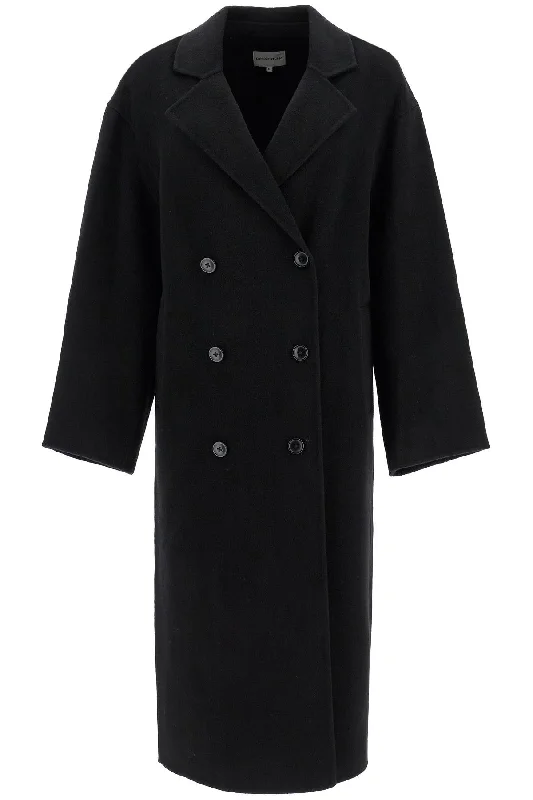 Women's longline double - breasted camel coats for a sophisticated looklong wool and cashmere coat 'borne BORNEO BLACK Women's longline double - breasted camel coats for a sophisticated looklong wool and cashmere coat 'borne BORNEO BLACK