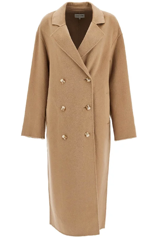 Shearling - lined women's leather coats for ultimate warmth and luxurylong wool and cashmere coat 'borne BORNEO TAUPE Shearling - lined women's leather coats for ultimate warmth and luxurylong wool and cashmere coat 'borne BORNEO TAUPE