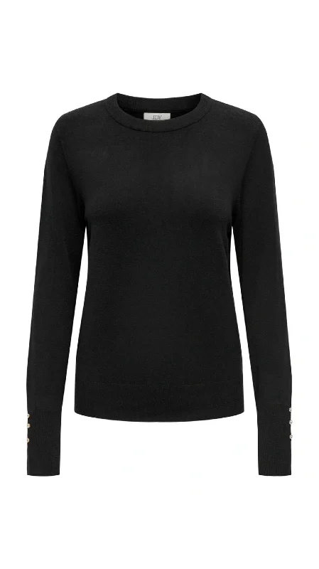 machine washable women cardigan for easy careMalou Black Knit