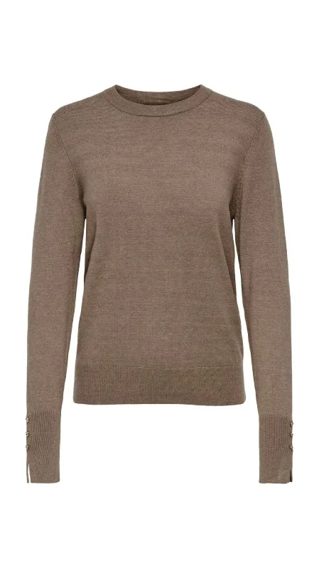 hooded women cardigan for added warmth and styleMalou Brown Knit