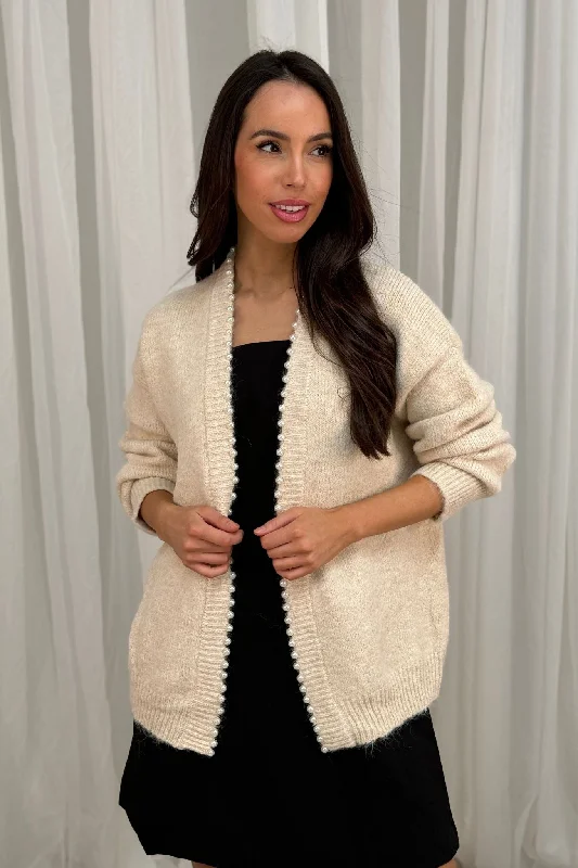 sequin embellished women cardigan for special occasionsMelanie Pearl Trim Cardigan In Cream sequin embellished women cardigan for special occasionsMelanie Pearl Trim Cardigan In Cream