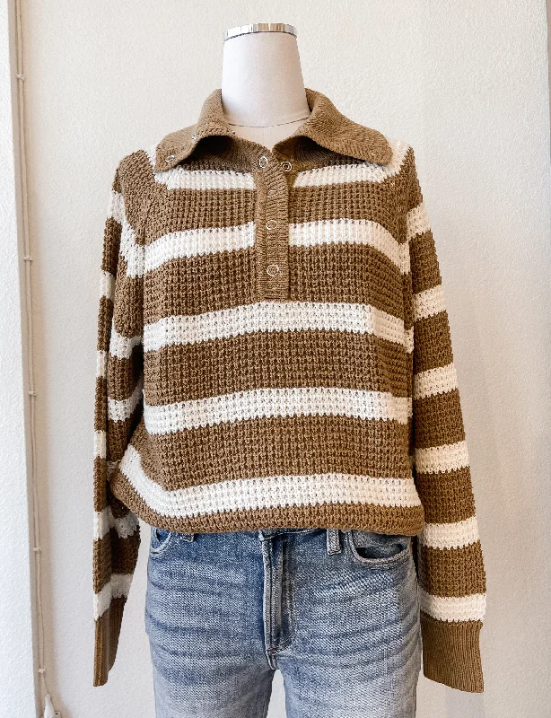 cropped women cardigan to pair with high - waisted jeansCalliope Turtleneck, Camel