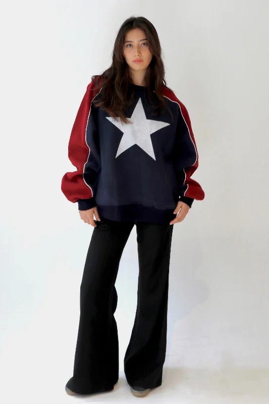 maternity women cardigan for expecting momsSCG MADE | 90s Star Print Oversized Jumper maternity women cardigan for expecting momsSCG MADE | 90s Star Print Oversized Jumper