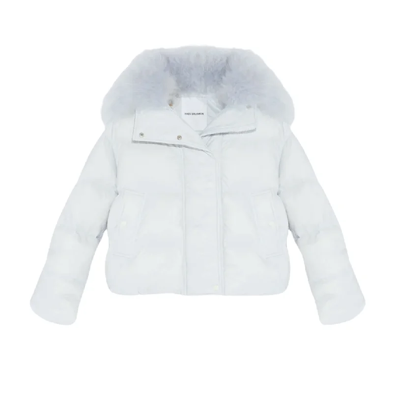 Women's longline double - breasted camel coats for a sophisticated lookSky Blue Short Down Jacket Women's longline double - breasted camel coats for a sophisticated lookSky Blue Short Down Jacket