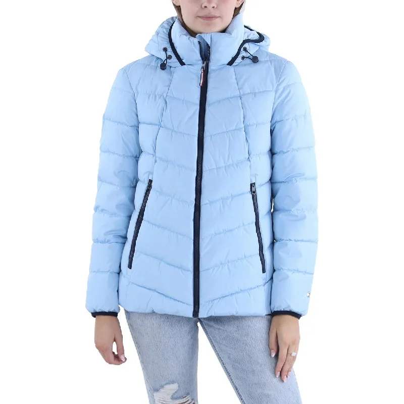 Oversized women's wool coats in a monochromatic look for a trendy outfitTommy Hilfiger Womens Insulated Hooded Puffer Jacket Oversized women's wool coats in a monochromatic look for a trendy outfitTommy Hilfiger Womens Insulated Hooded Puffer Jacket