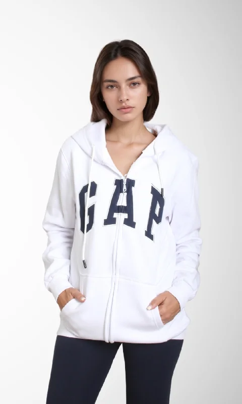 Checkered women's wool coats in a classic pattern for a timeless styleWomen Zip-Up Hoodie (White) Checkered women's wool coats in a classic pattern for a timeless styleWomen Zip-Up Hoodie (White)