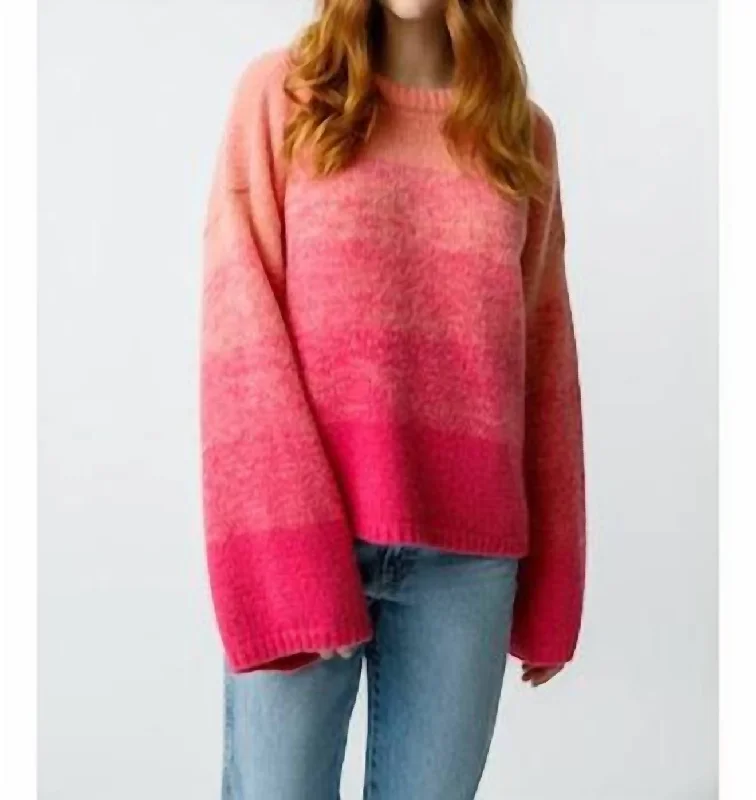 Short Sleeve Women's Cashmere Sweater Dresses in Pastel HuesAretha Tonal Sweater In Carnation Short Sleeve Women's Cashmere Sweater Dresses in Pastel HuesAretha Tonal Sweater In Carnation