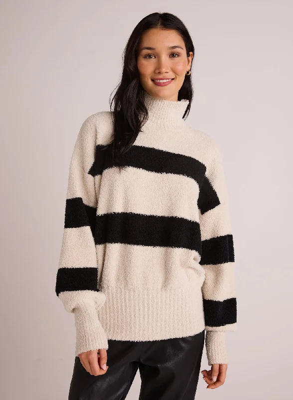 Women's Long Sleeve Turtleneck Cashmere SweatersBANDED TURTLENECK SWEATER