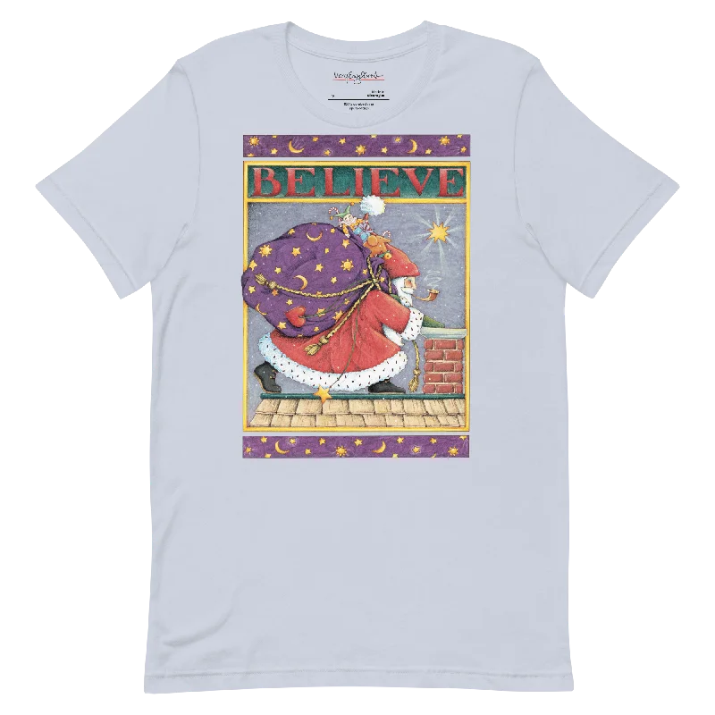 Embroidered Women T Shirt with Intricate DetailsBelieve Unisex T-Shirt