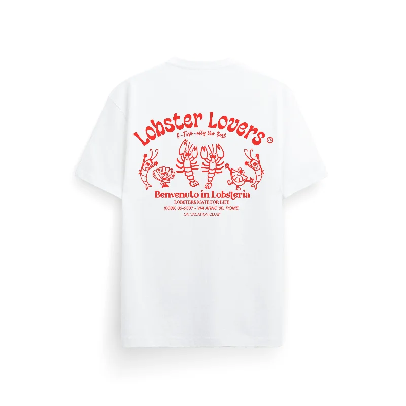 Muscle Women T Shirt for a Sporty and Casual LookLobster Lovers T-Shirt - White