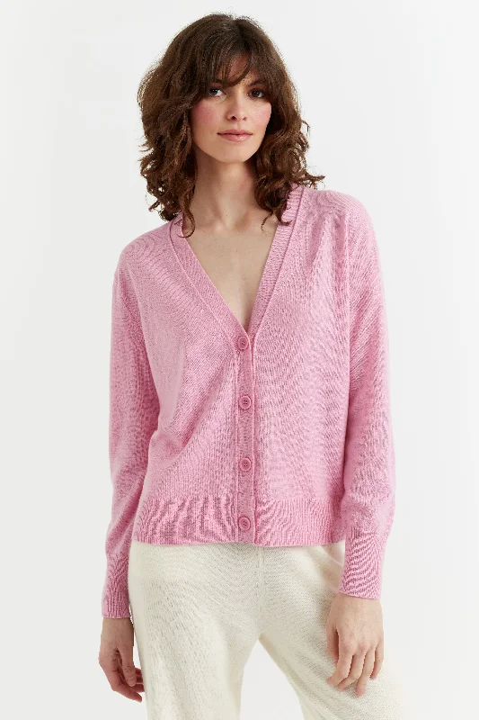 Plus Size Women's Turtleneck Sweater Dresses with Side SlitsCandy-Pink Cashmere Cardigan Plus Size Women's Turtleneck Sweater Dresses with Side SlitsCandy-Pink Cashmere Cardigan
