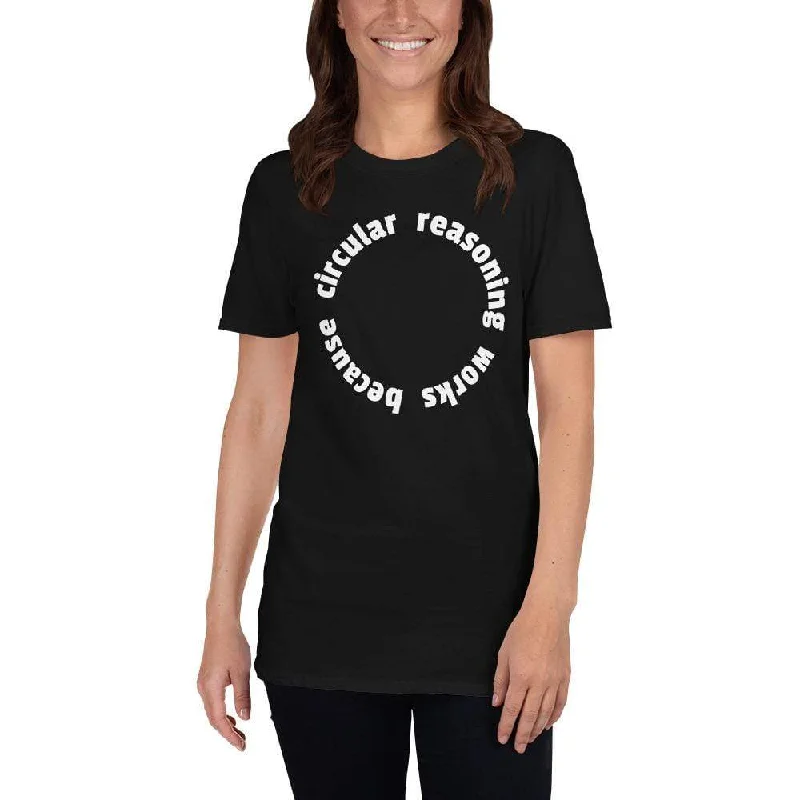 Plus Size Women T Shirt for a Comfortable and Flattering FitCircular reasoning works - Premium T-Shirt