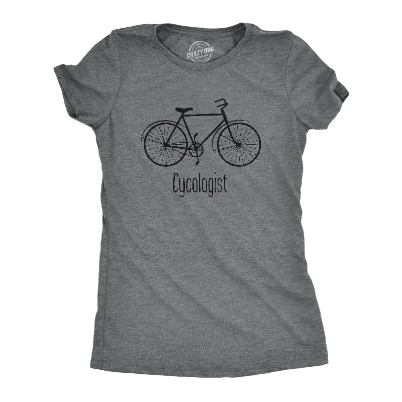 Embroidered Women T Shirt with Intricate DetailsCycologist Women's T Shirt