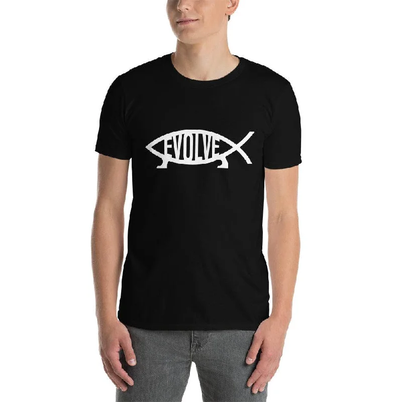 Crew Neck Women T Shirt with a Timeless DesignDarwin - Evolve - Premium T-Shirt
