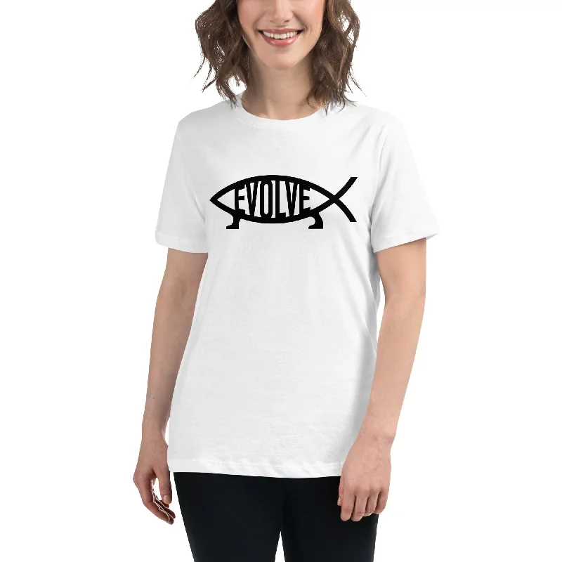 Crop Top Women T Shirt to Pair with High - Waisted BottomsDarwin - Evolve - Women's T-Shirt