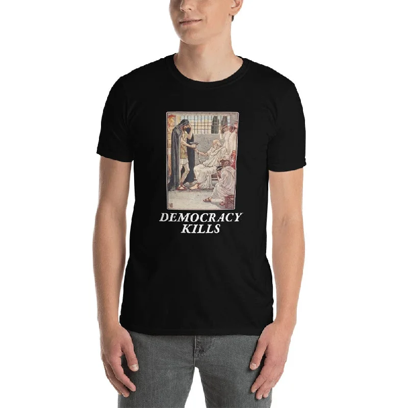 Sleeveless Women T Shirt for Summer ComfortDemocracy Kills - Premium T-Shirt