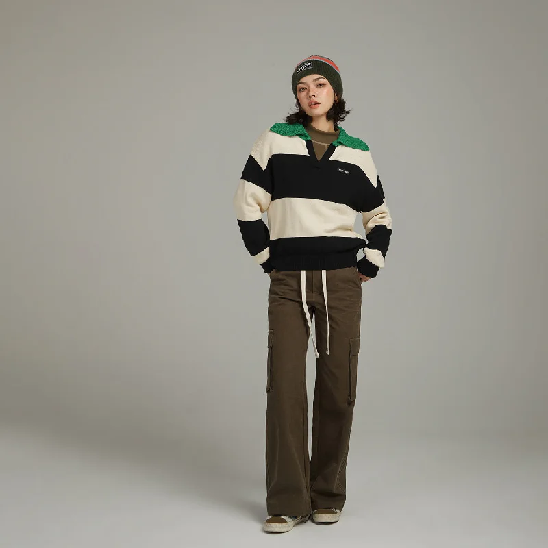 Hooded Women's Fleece - Lined Sweaters for WinterOpen Collar Color Scheme Knit Sweater Hooded Women's Fleece - Lined Sweaters for WinterOpen Collar Color Scheme Knit Sweater