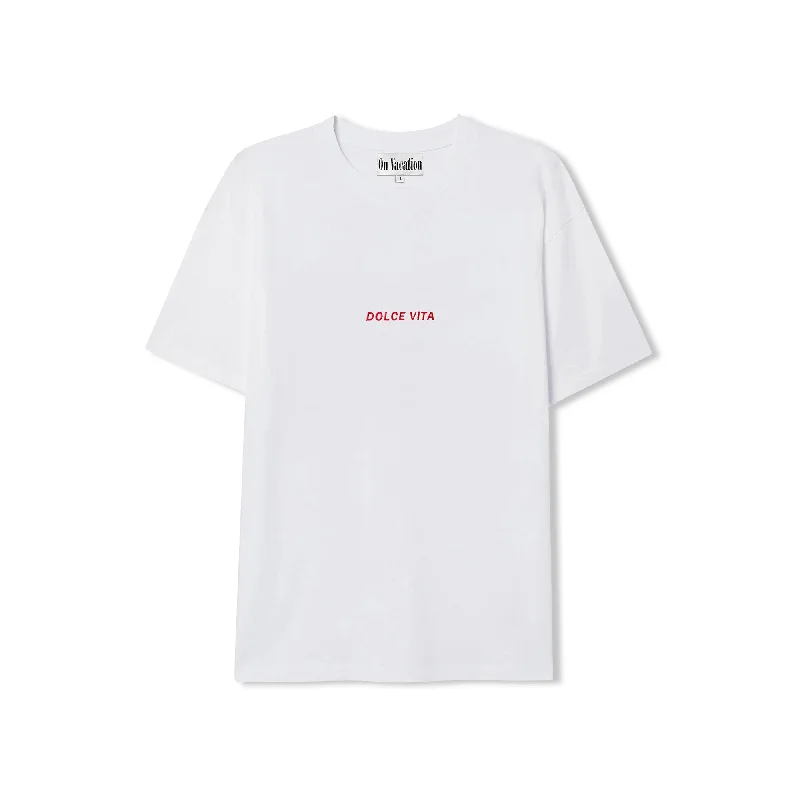 Tie - Dye Women T Shirt with a Bohemian VibeDolce Vita T-Shirt - White