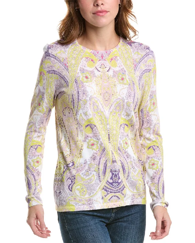 Belted Women's Cotton Blend Sweater Dresses for a Casual LookEdinburgh Knitwear Paisley Sweater Belted Women's Cotton Blend Sweater Dresses for a Casual LookEdinburgh Knitwear Paisley Sweater