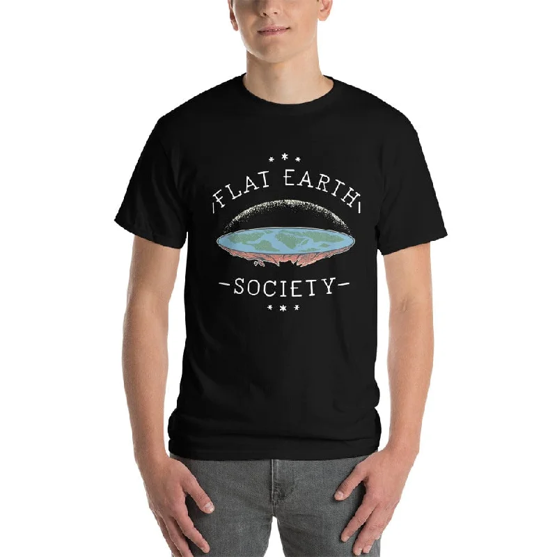 Striped Women T Shirt in a Classic PatternFlat Earth Society - Plus-Sized T-Shirt