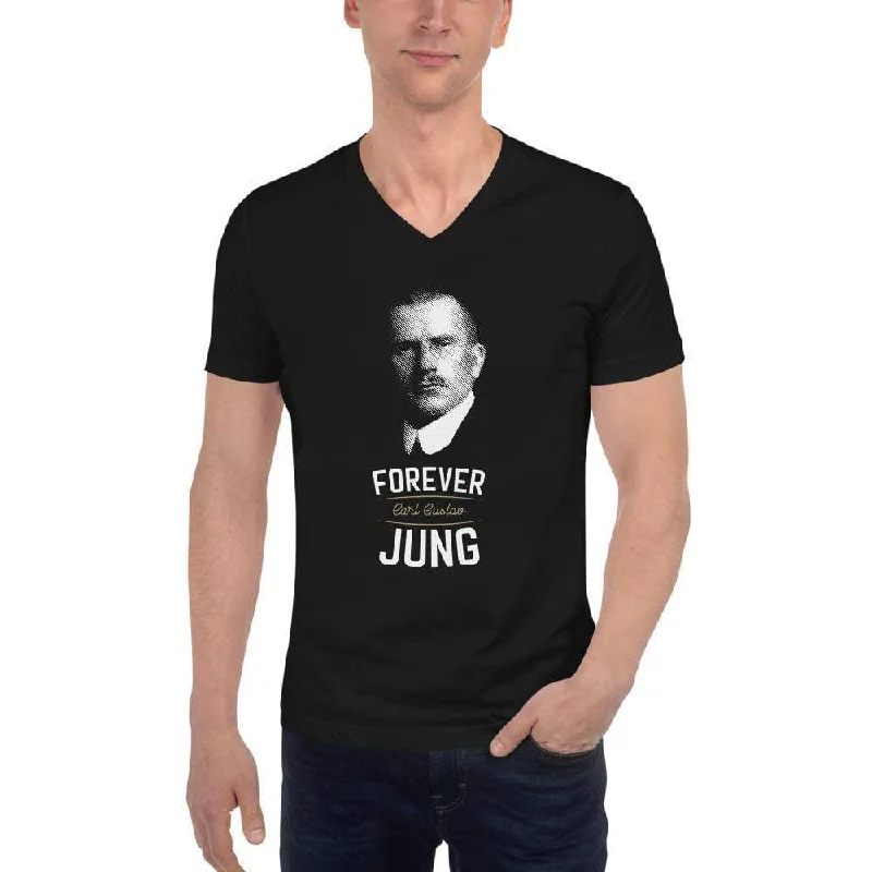 Moisture - Wicking Women T Shirt for Active LifestylesForever Carl Gustav Jung - Unisex V-Neck T-Shirt