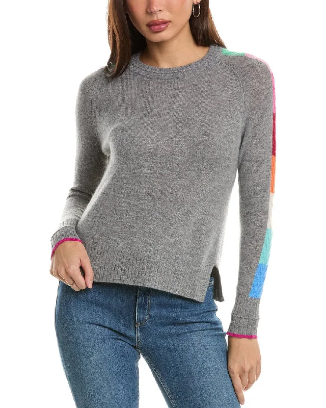 Belted Women's Cotton Blend Sweater Dresses for a Casual LookHannah Rose Rainbow Chevron Cashmere Sweater Belted Women's Cotton Blend Sweater Dresses for a Casual LookHannah Rose Rainbow Chevron Cashmere Sweater