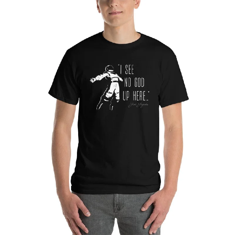 Puff Sleeve Women T Shirt for a Fashion - Forward LookI see no god up here - Plus-Sized T-Shirt
