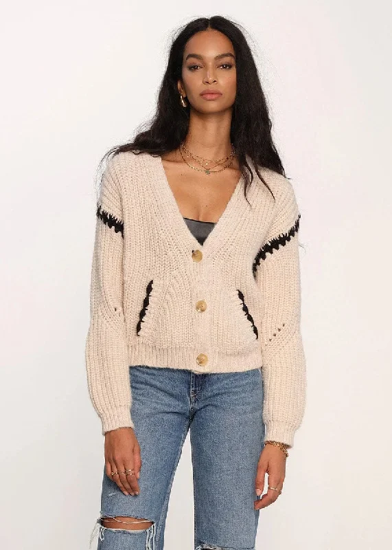 Women's Long Sleeve Turtleneck Cashmere SweatersJessa Cardi - Ivory