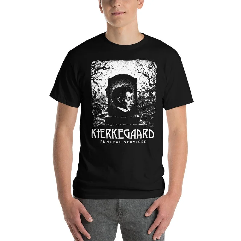 Ringer T Shirt Women with Retro - Inspired StripesKierkegaard - Funeral Services - Plus-Sized T-Shirt
