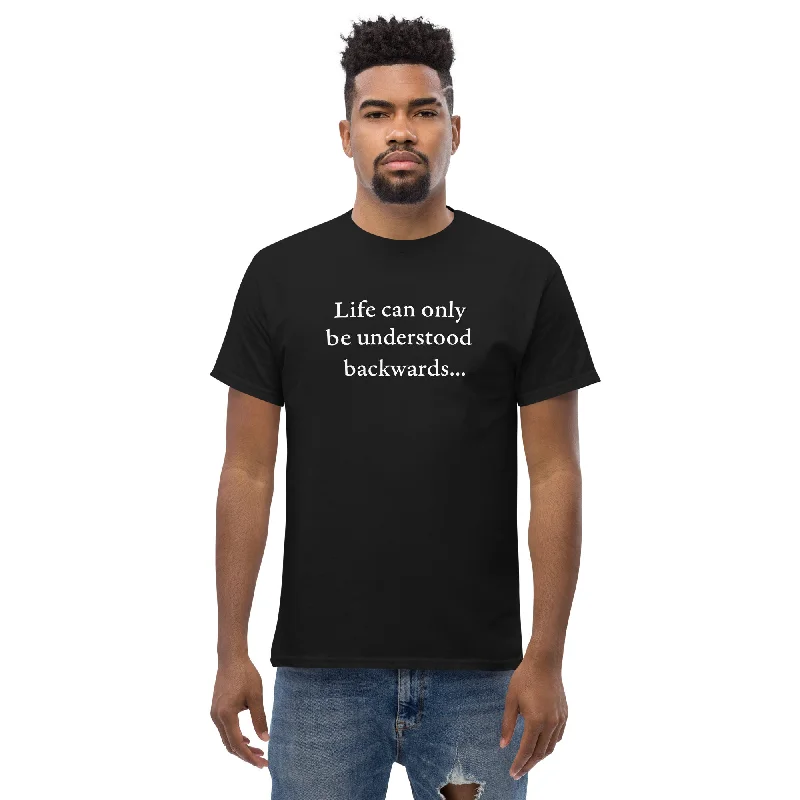Crop Top Women T Shirt to Pair with High - Waisted BottomsKierkegaard Quote - Life can only be understood backwards - Plus-Sized T-Shirt Crop Top Women T Shirt to Pair with High - Waisted BottomsKierkegaard Quote - Life can only be understood backwards - Plus-Sized T-Shirt