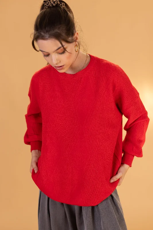 Knit Sweater Henri Red