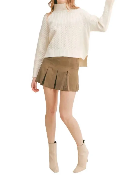 Longline Women's Mohair Sweater Dresses in a Loose FitLiss Turtleneck Sweater In Ivory Longline Women's Mohair Sweater Dresses in a Loose FitLiss Turtleneck Sweater In Ivory