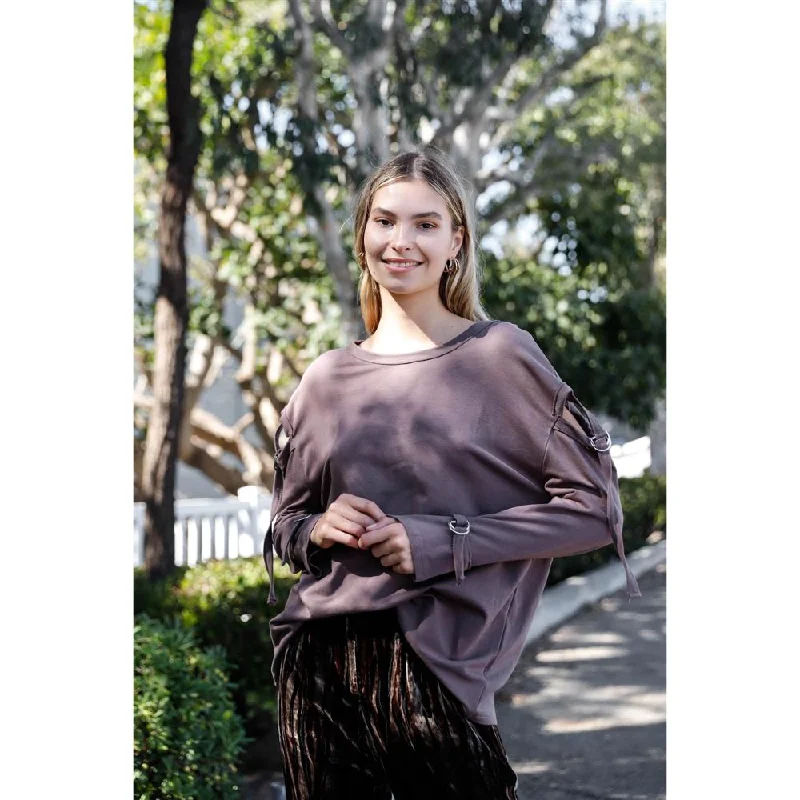 Longline Women's Mohair Sweater Dresses in a Loose FitLong Sleeve Cut-out Sweater
